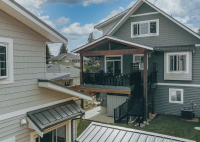 custom home and laneway